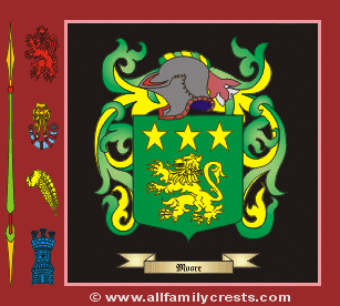 Moore Coat of Arms, Family Crest - Click here to view