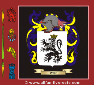 Morin-france Coat of Arms, Family Crest - Click here to view