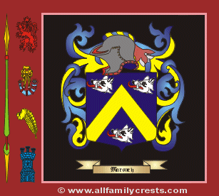 Moroney Coat of Arms, Family Crest - Click here to view