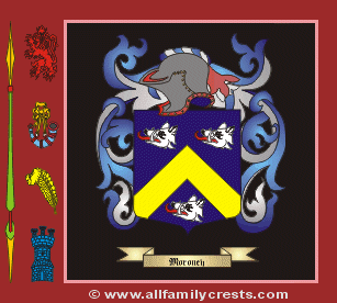 Morony Coat of Arms, Family Crest - Click here to view
