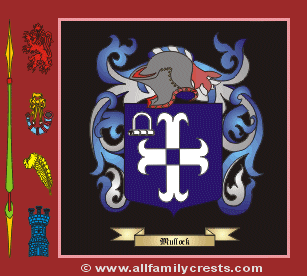 Mullock Coat of Arms, Family Crest - Click here to view