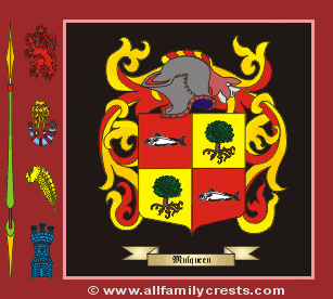 Mulqueenie Coat of Arms, Family Crest - Click here to view