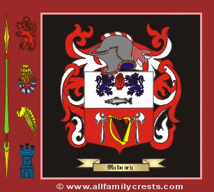 Mulvany Coat of Arms, Family Crest - Click here to view
