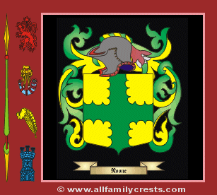 Noone Coat of Arms, Family Crest - Click here to view