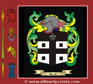 Norris Coat of Arms, Family Crest - Click here to view