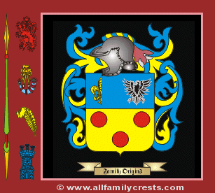Paradis Coat of Arms, Family Crest - Click here to view