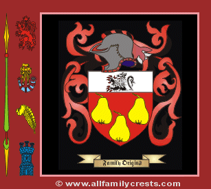 Paret Coat of Arms, Family Crest - Click here to view