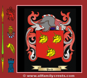 Paris Coat of Arms, Family Crest - Click here to view