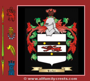 Parker Coat of Arms, Family Crest - Click here to view