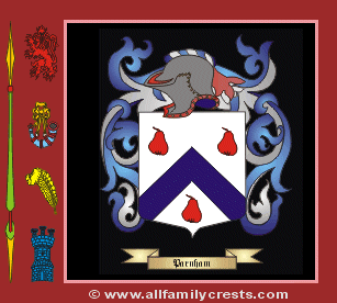 Parnham Coat of Arms, Family Crest - Click here to view