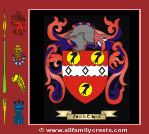 Peacock Coat of Arms, Family Crest - Click here to view