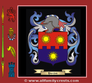 Pearson Coat of Arms, Family Crest - Click here to view