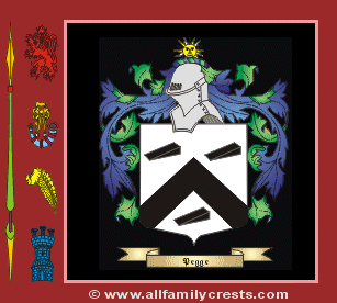 Peg Coat of Arms, Family Crest - Click here to view
