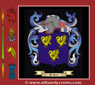 Pelam Coat of Arms, Family Crest - Click here to view