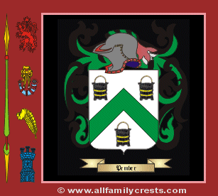 Pember Coat of Arms, Family Crest - Click here to view