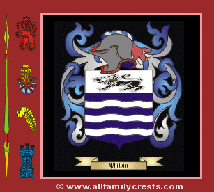 Philbin Coat of Arms, Family Crest - Click here to view