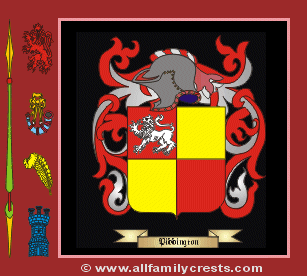 Piddingtan Coat of Arms, Family Crest - Click here to view