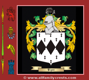 Piggot Coat of Arms, Family Crest - Click here to view