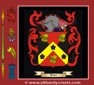 Pinac Coat of Arms, Family Crest - Click here to view