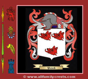 Pleasted Coat of Arms, Family Crest - Click here to view