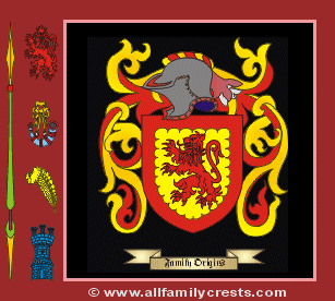 Pomeroy Coat of Arms, Family Crest - Click here to view