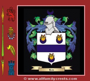 Pough Coat of Arms, Family Crest - Click here to view