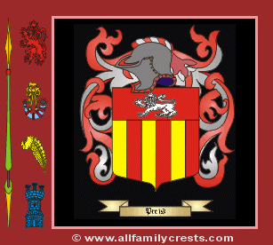 Prays Coat of Arms, Family Crest - Click here to view