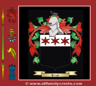 Preest Coat of Arms, Family Crest - Click here to view