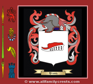 Pruntie Coat of Arms, Family Crest - Click here to view