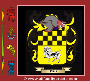 Punch Coat of Arms, Family Crest - Click here to view