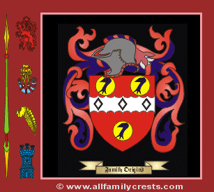 Pycock Coat of Arms, Family Crest - Click here to view