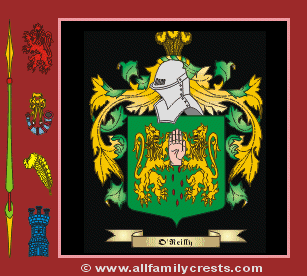 O'Reilly Coat of Arms, Family Crest - Click here to view
