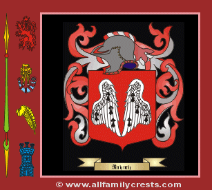 Rayney Coat of Arms, Family Crest - Click here to view