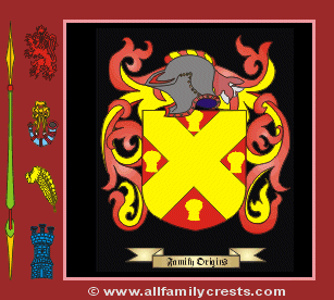 Red Coat of Arms, Family Crest - Click here to view
