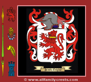 Reddish Coat of Arms, Family Crest - Click here to view