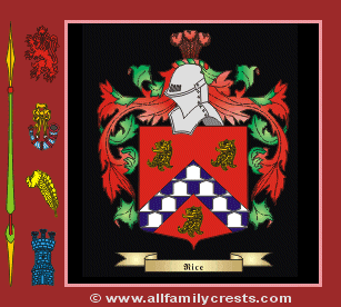 Rice Coat of Arms, Family Crest - Click here to view