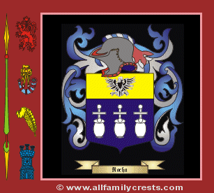 Rocha Coat of Arms, Family Crest - Click here to view