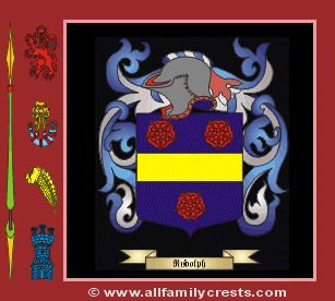 Roodolf Coat of Arms, Family Crest - Click here to view