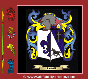 Rossavick Coat of Arms, Family Crest - Click here to view