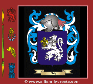 Ruiz Coat of Arms, Family Crest - Click here to view