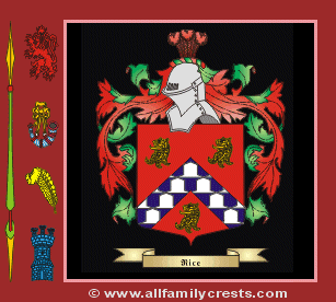 Ryce Coat of Arms, Family Crest - Click here to view