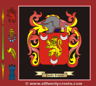 Salsbury Coat of Arms, Family Crest - Click here to view