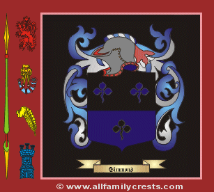 Simmons Coat of Arms, Family Crest - Click here to view