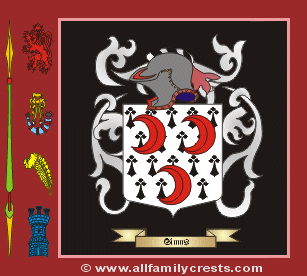 Simms Coat of Arms, Family Crest - Click here to view