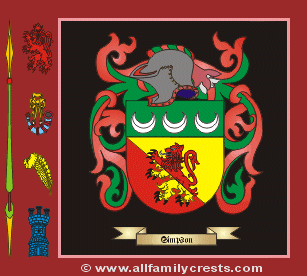 Simpson-ireland Coat of Arms, Family Crest - Click here to view