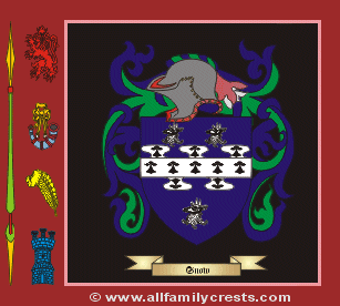 Snow Coat of Arms, Family Crest - Click here to view