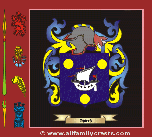 Spier Coat of Arms, Family Crest - Click here to view