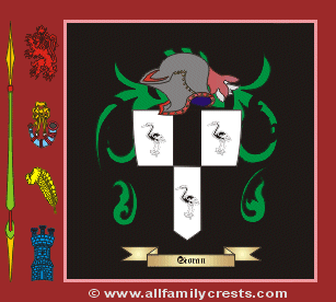 Storan Coat of Arms, Family Crest - Click here to view