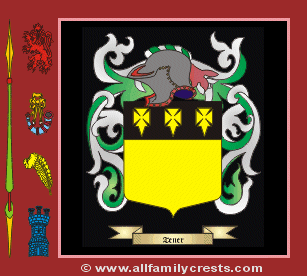Taner Coat of Arms, Family Crest - Click here to view