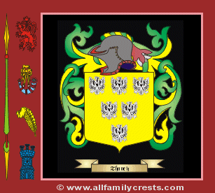 Taney Coat of Arms, Family Crest - Click here to view